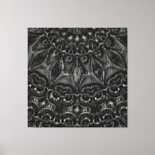 Charcoal Mandala Canvas Print Leinwanddruck