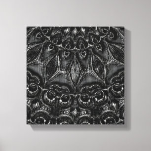 Charcoal Mandala Canvas Print Leinwanddruck