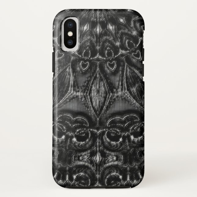 Charcoal Mandala Case-Mate iPhone Hülle (Rückseite)