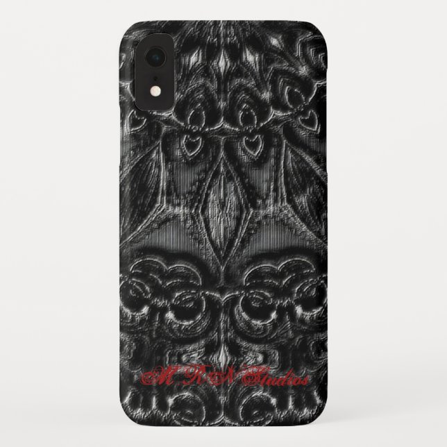 Charcoal Mandala Case-Mate iPhone Hülle (Rückseite)