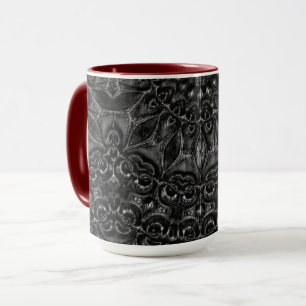 Charcoal Mandala Coffee Tasse