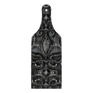 Charcoal Mandala Cutting Board Schneidebrett