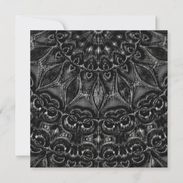 Charcoal Mandala Dankeschön Karte (Vorderseite)