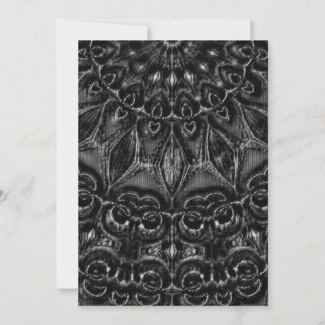 Charcoal Mandala Dankeschön Karte (Vorderseite)