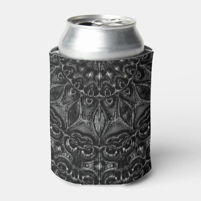 Charcoal Mandala Dosenkühler (Kanne Vorderseite)