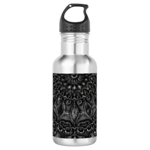 Charcoal Mandala Edelstahlflasche