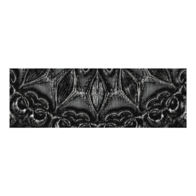 Charcoal Mandala Foto Print (Vorne)