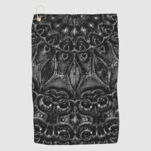 Charcoal Mandala Golfhandtuch