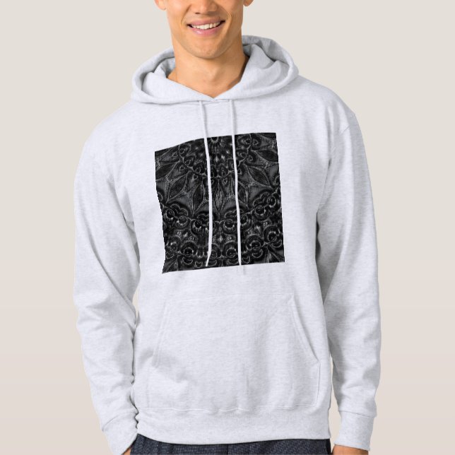 Charcoal Mandala Hoodie (Vorderseite)