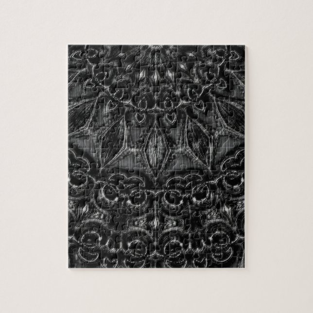 Charcoal Mandala Jigsaw Puzzle (Vertikal)