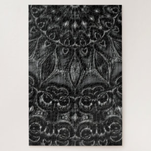 Charcoal Mandala Jigsaw Puzzle