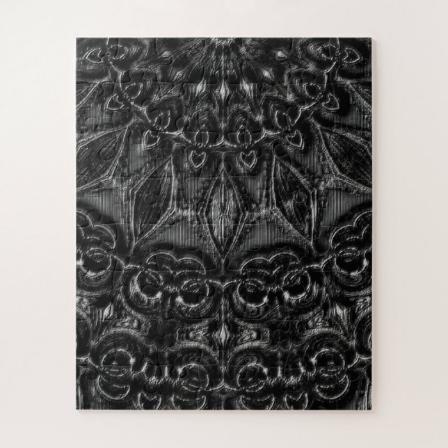 Charcoal Mandala Jigsaw Puzzle (Vertikal)