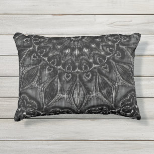 Charcoal Mandala Kissen Für Draußen