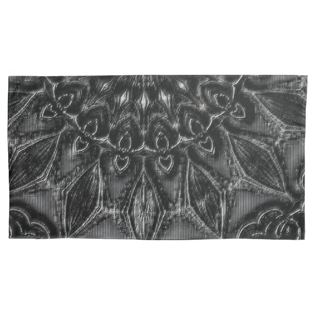 Charcoal Mandala Kissenbezug (Vorderseite)