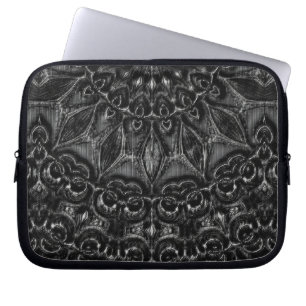 Charcoal Mandala Laptop Sleeve