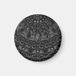 Charcoal Mandala Magnet