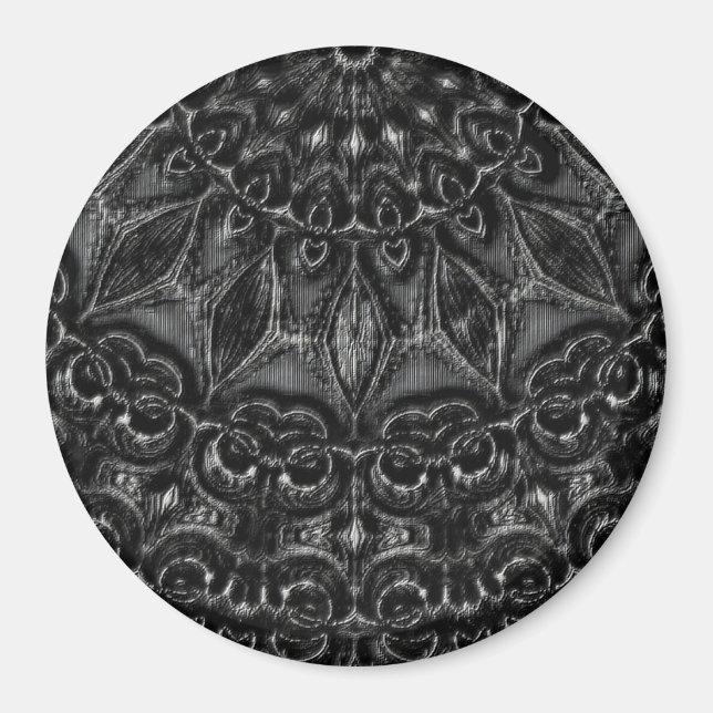 Charcoal Mandala Magnet (Vorne)