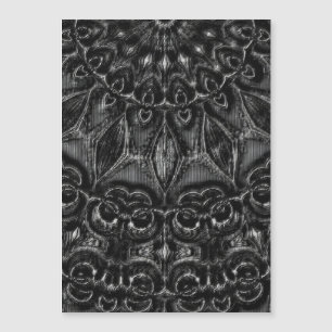 Charcoal Mandala Magnetkarte