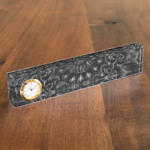 Charcoal Mandala Namensplakette