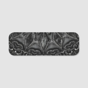 Charcoal Mandala Namensschild