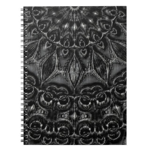 Charcoal Mandala Notizblock (Vorderseite)