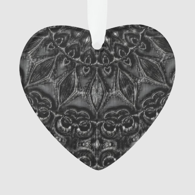 Charcoal Mandala Ornament (Vorderseite)