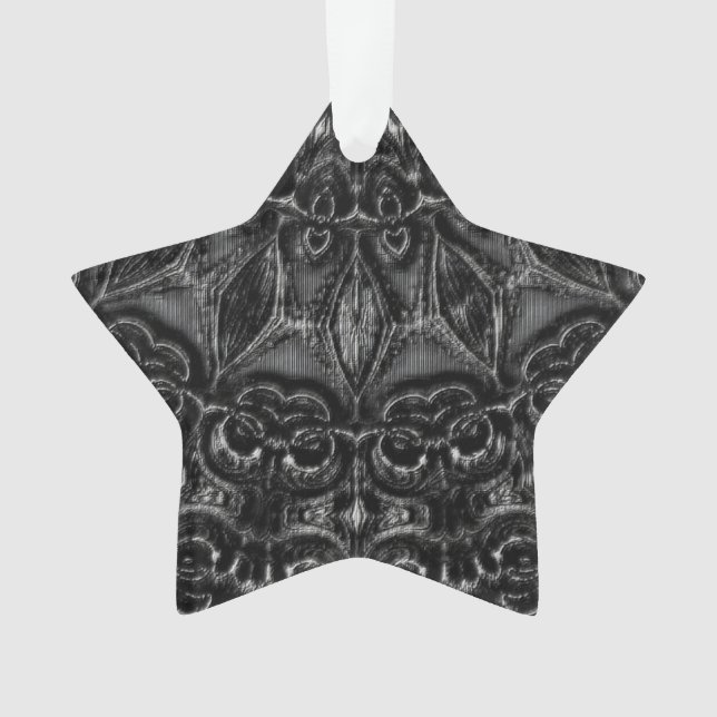 Charcoal Mandala Ornament (Vorderseite)