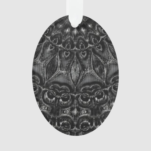 Charcoal Mandala Ornament (Vorderseite)