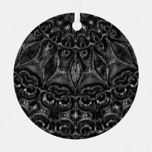 Charcoal Mandala   Ornament Aus Metall