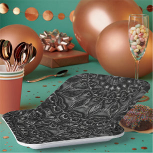 Charcoal Mandala Paper-Teller Pappteller