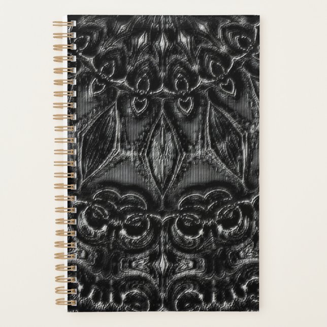 Charcoal Mandala Planner Planer (Vorderseite)
