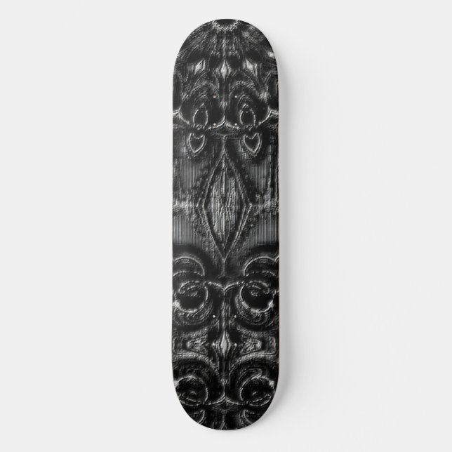 Charcoal Mandala  Skateboard (Vorderseite)