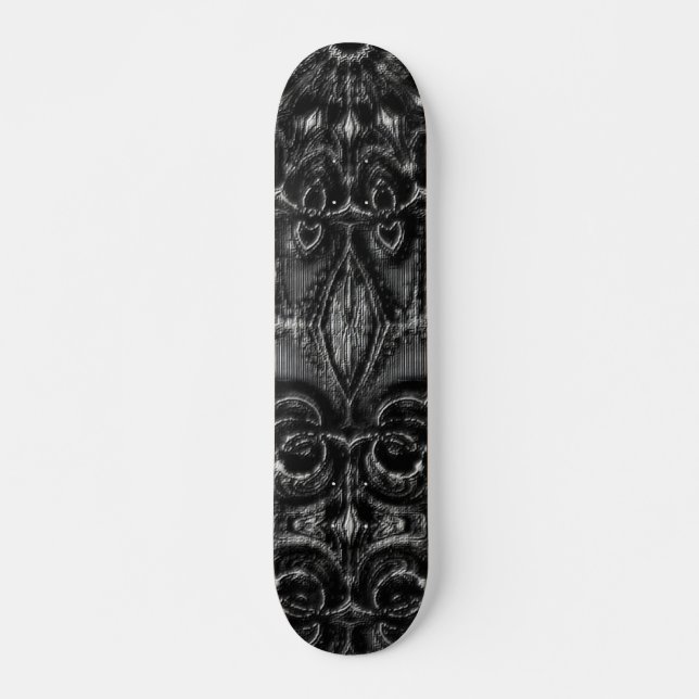 Charcoal Mandala Skateboard (Vorne)