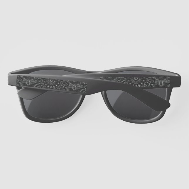 Charcoal Mandala-Sonnenbrille (Rückseite)