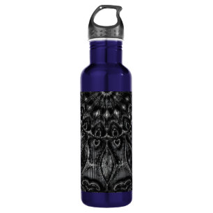 Charcoal Mandala Stainless Steel Water Bottle Edelstahlflasche