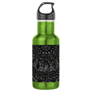Charcoal Mandala Stainless Steel Water Bottle Edelstahlflasche
