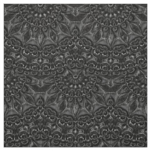 Charcoal Mandala Stoff