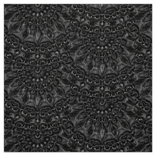 Charcoal Mandala Stoff