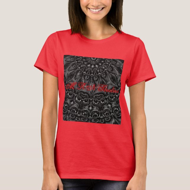 Charcoal Mandala  T-Shirt (Vorderseite)
