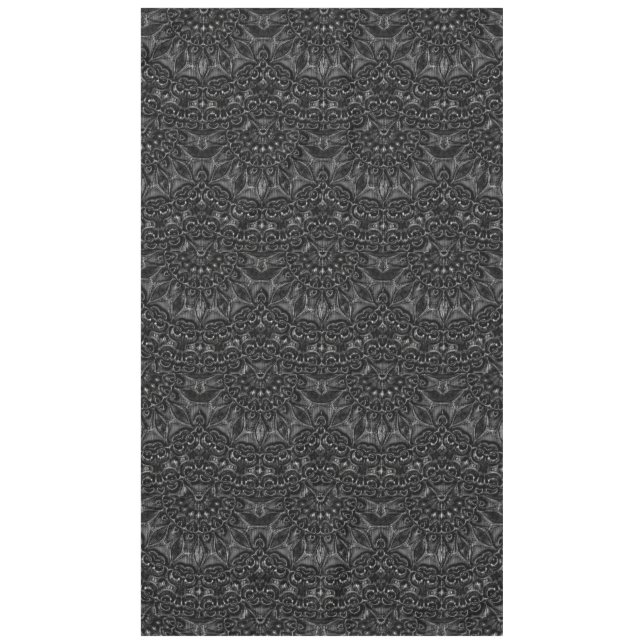 Charcoal Mandala Tabletten Tischdecke (Vorderseite)