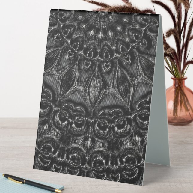 Charcoal Mandala Tischaufsteller (In Situ (Tisch))