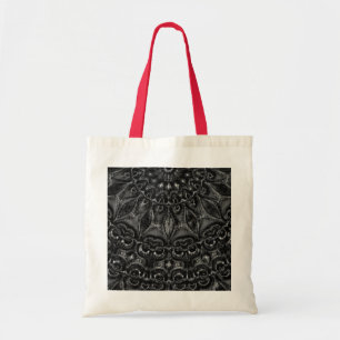 Charcoal Mandala Tote Bag Tragetasche