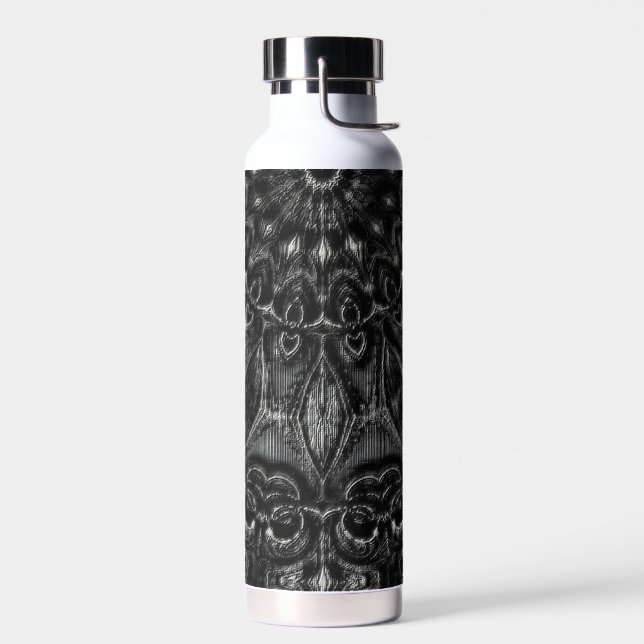 Charcoal Mandala Trinkflasche (Links)