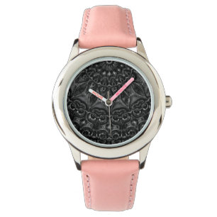 Charcoal Mandala Watch Armbanduhr