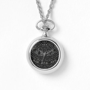 Charcoal Mandala Watch Armbanduhr