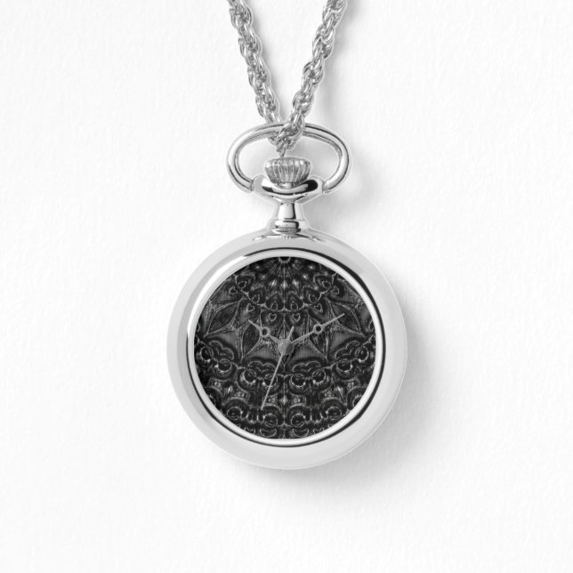 Charcoal Mandala Watch Armbanduhr (Vorderseite)