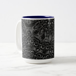 Charcoal Mandala Zweifarbige Tasse