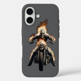 Charcoal Nightmare - Tinte-Stainted Skull iPhone C 16 Hülle