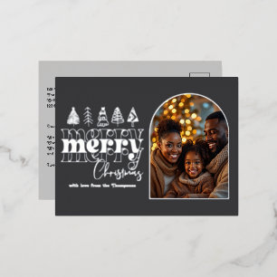 Charcoal Pearl & Soft Graphite Weihnachtsgebäck Fo Folien Feiertagspostkarte