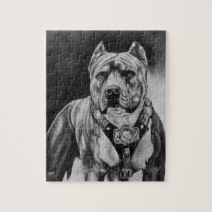 CHARCOIL PITBULL DRAWNING PUZZLESPIEL